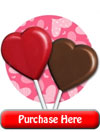 Chocolate Heart Lollipops
