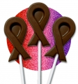Cancer Awareness Chocolate Lollipops