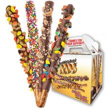 Chocolate Dipped Pretzel Rods